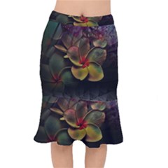 Beautiful Floral Short Mermaid Skirt