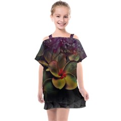 Beautiful Floral Kids  One Piece Chiffon Dress