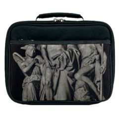 Catholic Motif Sculpture Over Black Lunch Bag by dflcprintsclothing