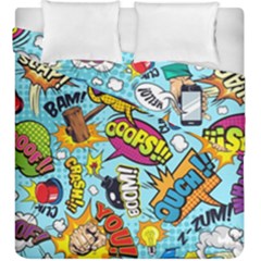 Comic Elements Colorful Seamless Pattern Duvet Cover Double Side (king Size) by Pakemis