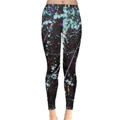 Abstract Colorful Texture Inside Out Leggings by Pakemis