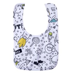 Set Cute Colorful Doodle Hand Drawing Baby Bib by Pakemis