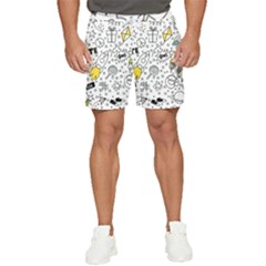 Set Cute Colorful Doodle Hand Drawing Men s Runner Shorts by Pakemis