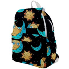 Seamless Pattern With Sun Moon Children Top Flap Backpack by Pakemis