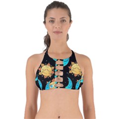 Seamless Pattern With Sun Moon Children Perfectly Cut Out Bikini Top