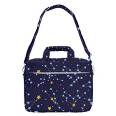 Seamless Pattern With Cartoon Zodiac Constellations Starry Sky Macbook Pro 16  Shoulder Laptop Bag by Pakemis