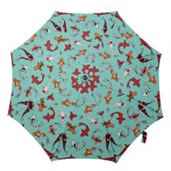 Pattern-with-koi-fishes Hook Handle Umbrellas (large) by Pakemis