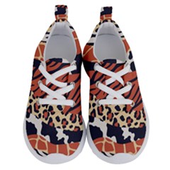 Mixed-animal-skin-print-safari-textures-mix-leopard-zebra-tiger-skins-patterns-luxury-animals-textur Running Shoes by Pakemis