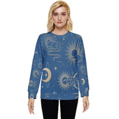 Seamless-galaxy-pattern Hidden Pocket Sweatshirt by Pakemis