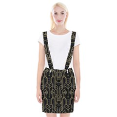 Art-deco-geometric-abstract-pattern-vector Braces Suspender Skirt by Pakemis