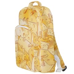 Cheese-slices-seamless-pattern-cartoon-style Double Compartment Backpack by Pakemis