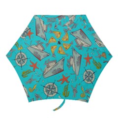 Colored-sketched-sea-elements-pattern-background-sea-life-animals-illustration Mini Folding Umbrellas