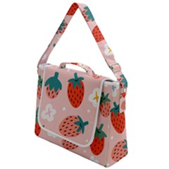 Strawberry-seamless-pattern Box Up Messenger Bag by Pakemis