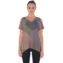 The Land 181 - Abstract Art Cut Out Side Drop Tee