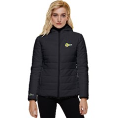 Db4t - Black - Women s Hooded Quilted Jacket By Dizzy Pickle by DZYP