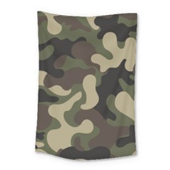 Camouflage Pattern Background Small Tapestry