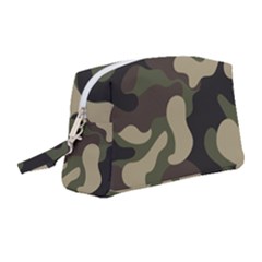 Camouflage Pattern Background Wristlet Pouch Bag (medium) by artworkshop