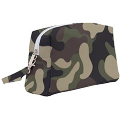 Camouflage Pattern Background Wristlet Pouch Bag (large)