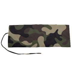 Camouflage Pattern Background Roll Up Canvas Pencil Holder (s) by artworkshop