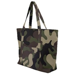 Camouflage Pattern Background Zip Up Canvas Bag by artworkshop
