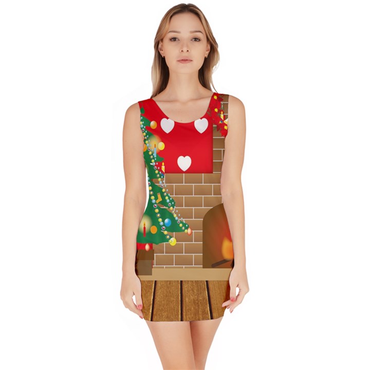 Christmas Room Bodycon Dress