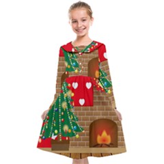 Christmas Room Kids  Midi Sailor Dress