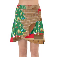 Christmas Room Wrap Front Skirt by artworkshop