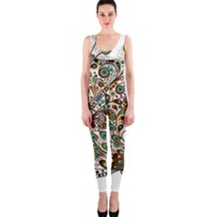 Peacock Graceful Bird Animal One Piece Catsuit