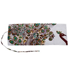 Peacock Graceful Bird Animal Roll Up Canvas Pencil Holder (s) by artworkshop