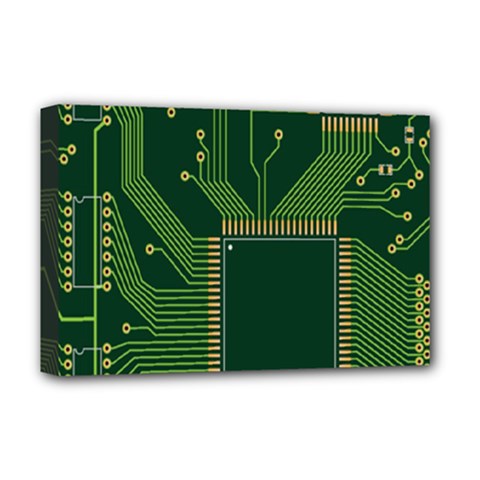 Technology Board Trace Digital Deluxe Canvas 18  X 12  (stretched) by artworkshop