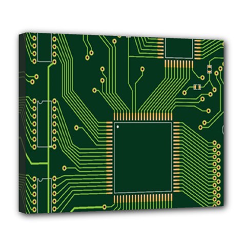 Technology Board Trace Digital Deluxe Canvas 24  X 20  (stretched) by artworkshop