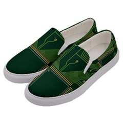 Technology Board Trace Digital Men s Canvas Slip Ons by artworkshop