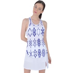 Various Types Of Snowflakes Racer Back Mesh Tank Top by artworkshop