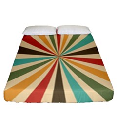 Vintage Abstract Background Fitted Sheet (queen Size) by artworkshop