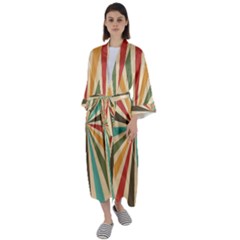 Vintage Abstract Background Maxi Satin Kimono by artworkshop