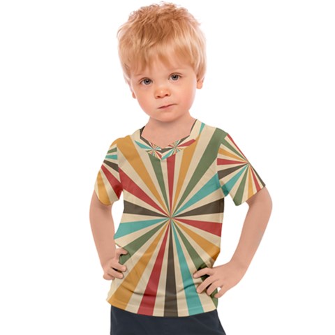 Vintage Abstract Background Kids  Sports Tee by artworkshop