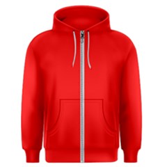 Color Red Men s Zipper Hoodie by Kultjers