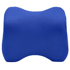 Color Royal Blue Velour Head Support Cushion by Kultjers