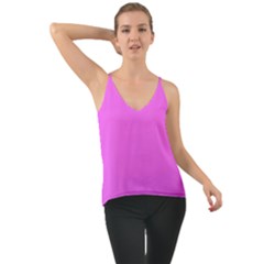 Color Ultra Pink Chiffon Cami by Kultjers