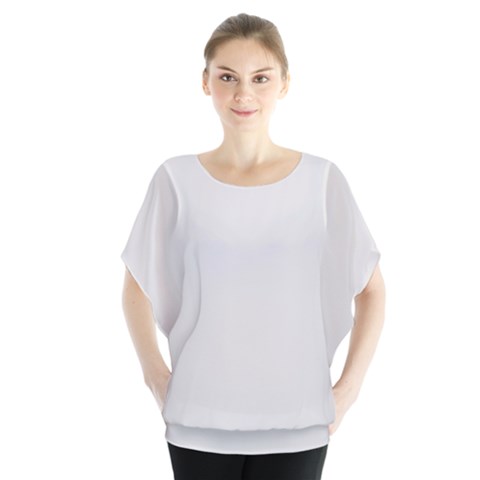 Color Platinum Batwing Chiffon Blouse by Kultjers