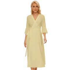 Color Vanilla Midsummer Wrap Dress