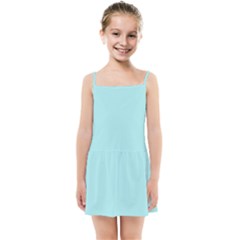 Color Pale Turquoise Kids  Summer Sun Dress by Kultjers