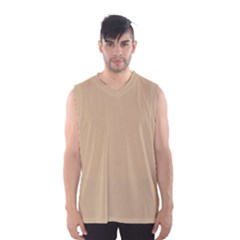 Color Tan Men s Basketball Tank Top