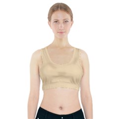 Color Wheat Sports Bra With Pocket by Kultjers