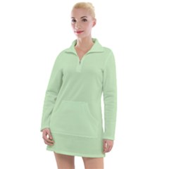 Color Tea Green Women s Long Sleeve Casual Dress by Kultjers