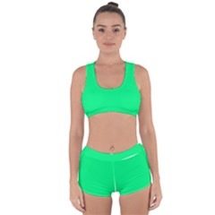 Color Spring Green Racerback Boyleg Bikini Set by Kultjers