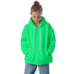 Color Spring Green Kids  Oversized Hoodie by Kultjers