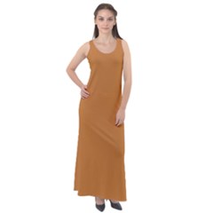 Color Peru Sleeveless Velour Maxi Dress