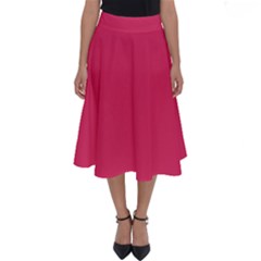 Color Cherry Perfect Length Midi Skirt