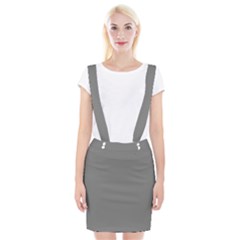 Color Grey Braces Suspender Skirt by Kultjers